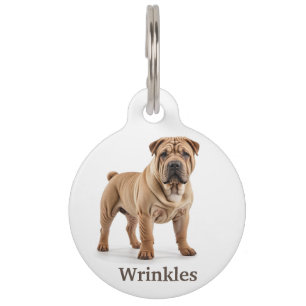 Placa Para Mascotas Shar-Pei Personalizado