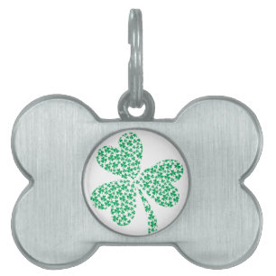 Placa Para Mascotas Sharmocks para el Día de San Patricio