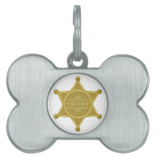 Placa Para Mascotas Sheriff