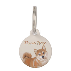 Placa Para Mascotas Shiba Inu