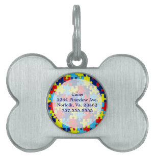 Placa Para Mascotas Shirley Taylor rompe el rompecabezas de la concien