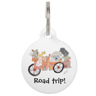 Placa Para Mascotas Si los perros pudieran conducir