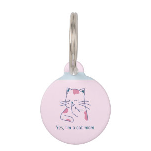 Placa Para Mascotas Sí, soy un gato.