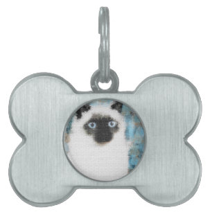 Placa Para Mascotas Siamés