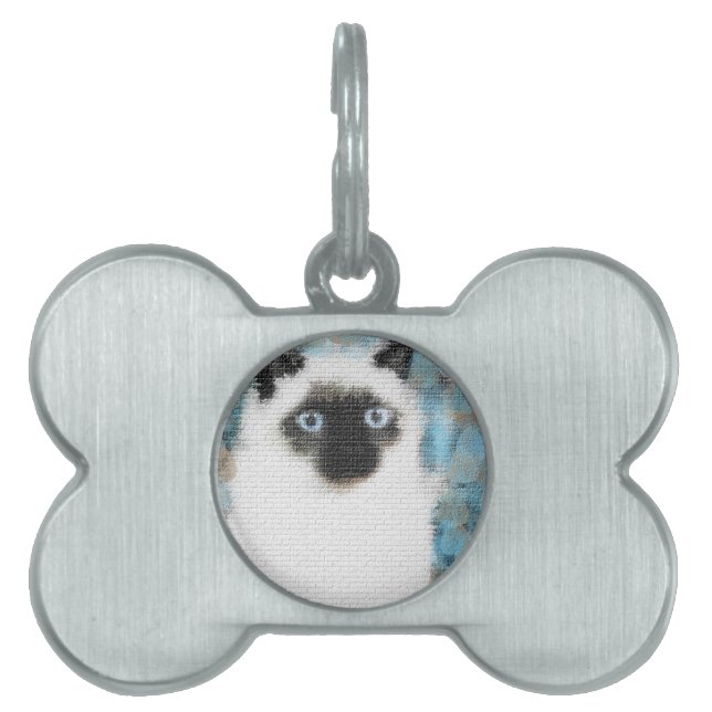 Placa Para Mascotas Siamés (Frente)