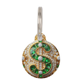 Placa Para Mascotas Signo de dólar 