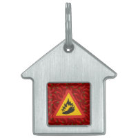 Signo de peligro de pimienta caliente