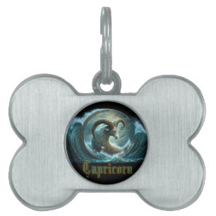 Placa Para Mascotas Signo zodiacal Capricornio