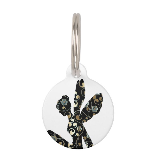 Placa Para Mascotas Silhouette de hadas Thunder_Cove (Reverso)