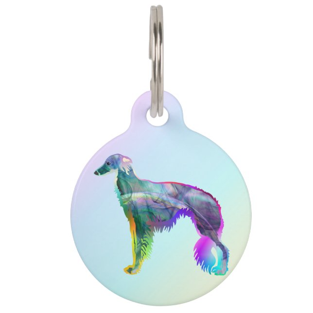 Placa Para Mascotas Silken Windhound (Anverso)