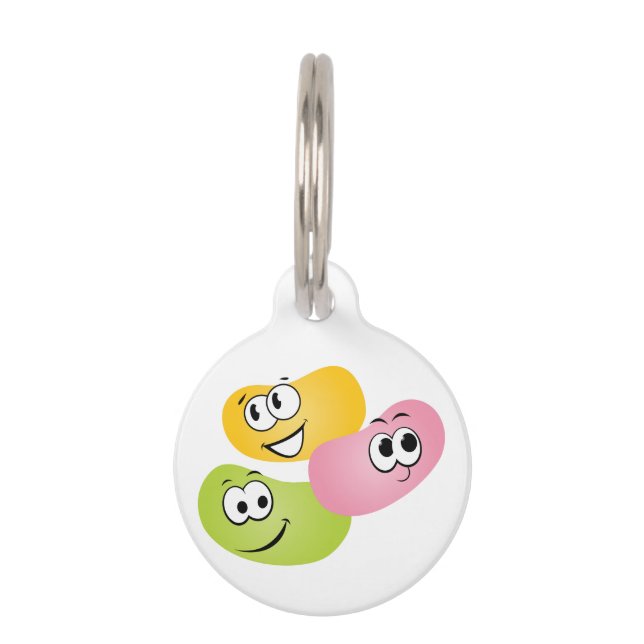 Placa Para Mascotas Silly Jelly Beans (Anverso)
