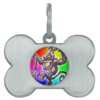 Placa Para Mascotas Silly Monkey