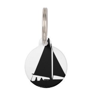 Placa Para Mascotas Silueta del velero