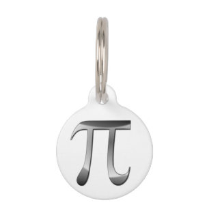 Placa Para Mascotas Simbolismo Plata Luminoso Pi