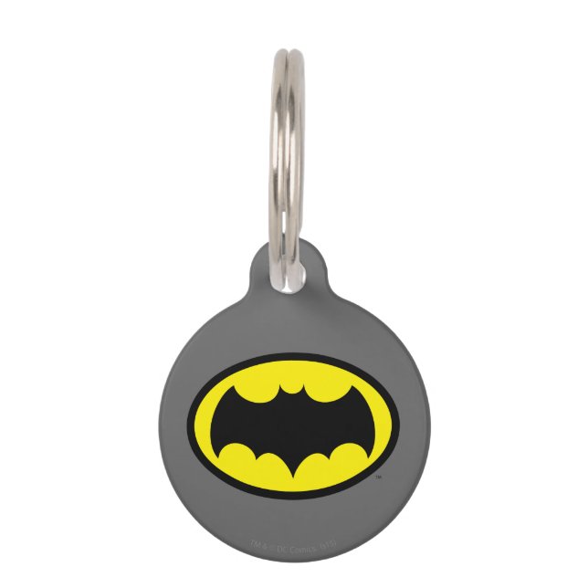 Placa Para Mascotas Símbolo de Batman (Anverso)