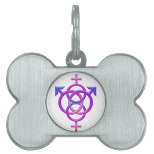 PLACA PARA MASCOTAS SÍMBOLO DE LOS LIBERTINOS DEL BI