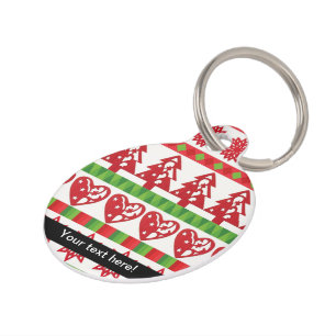 Placa Para Mascotas Símbolos navidades