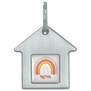 PLACA PARA MASCOTAS SIMPLE COCINA DE BOHO DE LLUVIA PARA PERRO HOMBRE