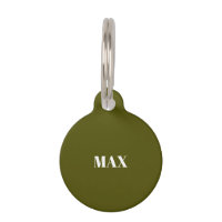 Simple Moderno aceituna verde nombre personalizado