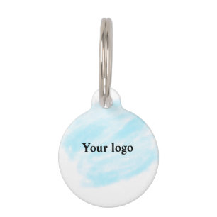 Placa Para Mascotas Simple y minimalista logo personalizado elegante a