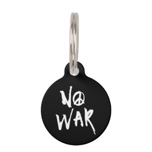 Placa Para Mascotas Sin guerra