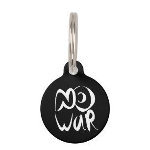 Placa Para Mascotas Sin guerra