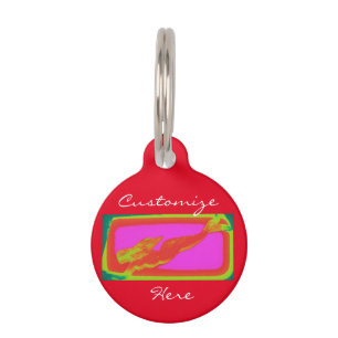 Placa Para Mascotas sirena submarina