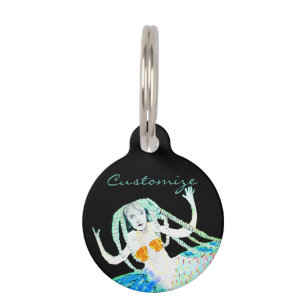 Placa Para Mascotas Sirenas con candados Thunder_Cove