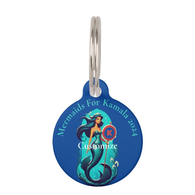 Placa Para Mascotas Sirenas por Kamala 2024 Thunder_Cove (Anverso)