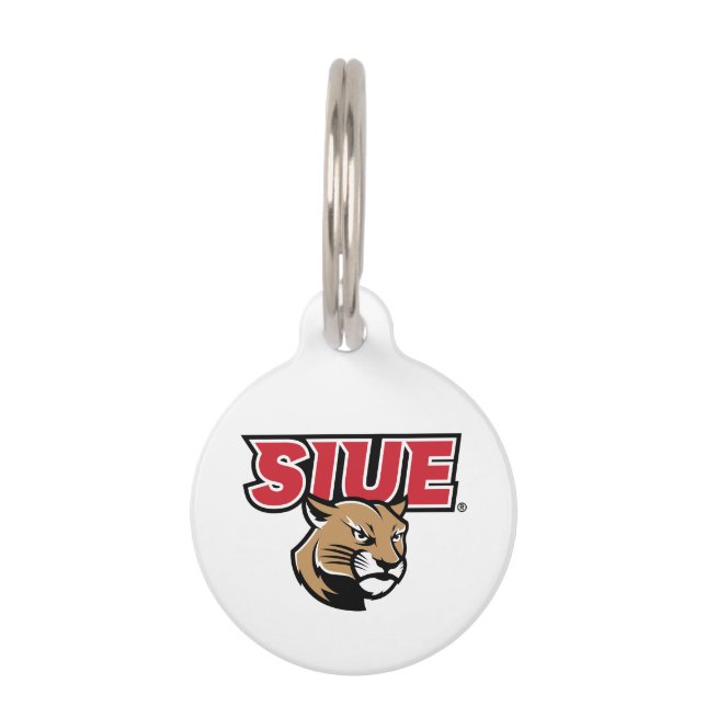 Placa Para Mascotas SIUE Cougars (Anverso)