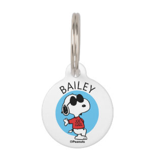 Placa Para Mascotas Snoopy "Joe Guay"