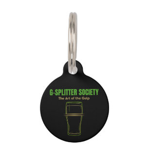 Placa Para Mascotas Sociedad G-Splitter El Arte del Trago Cultura de P