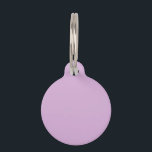 Placa Para Mascotas Solid color soft orchid pastel purple lilac<br><div class="desc">Solid color soft orchid pastel purple lilac design.</div>
