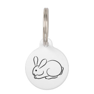 Placa Para Mascotas Sólo un conejo