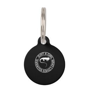 Placa Para Mascotas Sólo Una Chica Que Ama El Regalo De Las Iguanas Pa