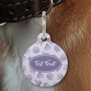 Placa Para Mascotas Sombreros de verano para mujer Lila