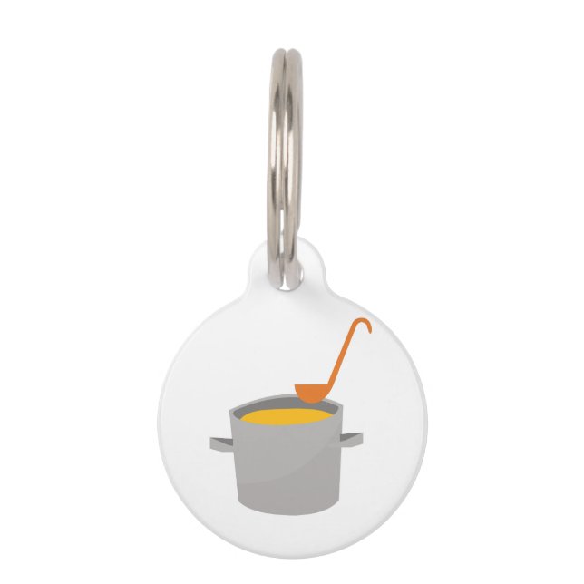 Placa Para Mascotas Sopa (Anverso)