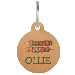 Placa Para Mascotas Souvlaki Mek Skewer: comida rápida griega Grecia