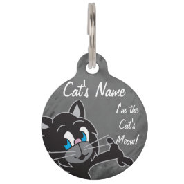 Placa Para Mascotas ¡Soy el Cat's Meow Pet Tag!