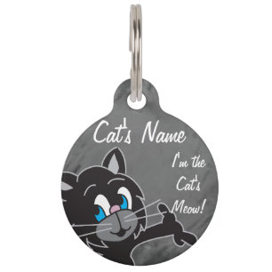 Placa Para Mascotas ¡Soy el Cat's Meow Pet Tag!