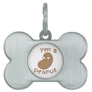 Placa Para Mascotas Soy un CACAHUETE