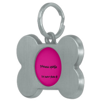 Placa Para Mascotas Sparkle dog tag personalized