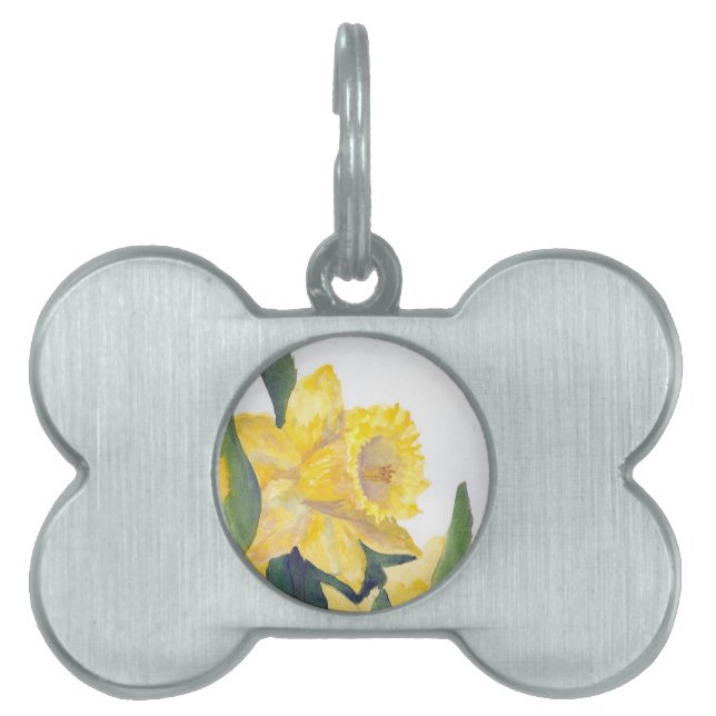 Placa Para Mascotas Spring Daffodils (Frente)