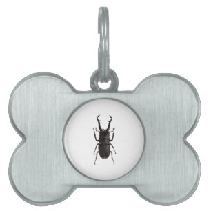 Placa Para Mascotas Stag Beetle