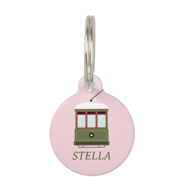 PLACA PARA MASCOTAS STREETCAR (ROPA) (Anverso)
