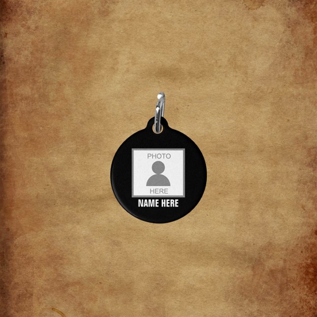 Placa Para Mascotas Su foto aquí Nombre y edad (Subido por el creador)