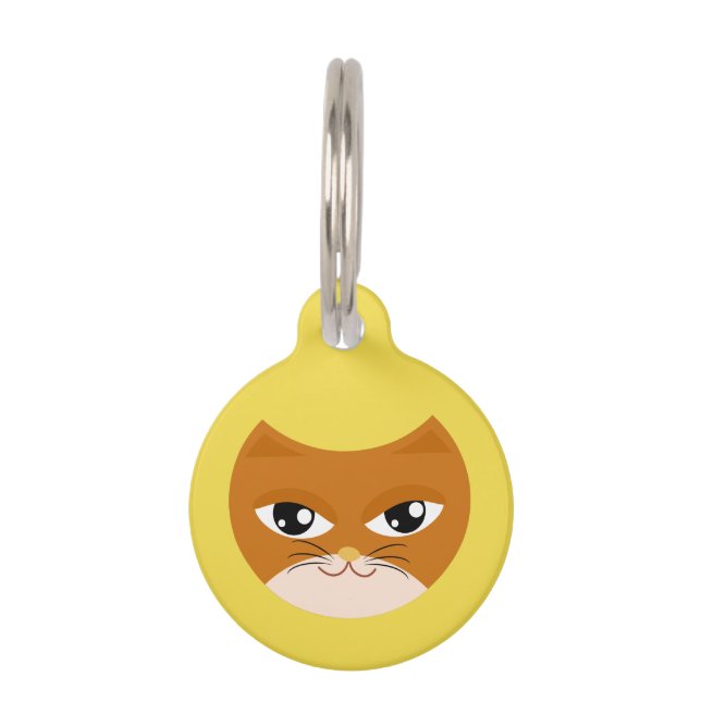 Placa Para Mascotas Su ID de gato (Anverso)