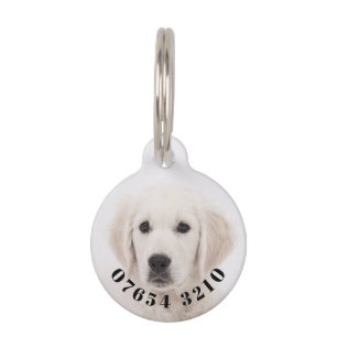 Placa Para Mascotas Su mascota y número de teléfono en un