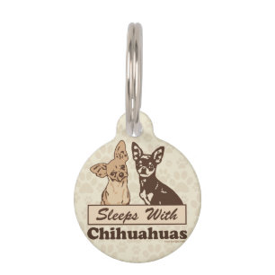 Placa Para Mascotas Sueños con las chihuahuas