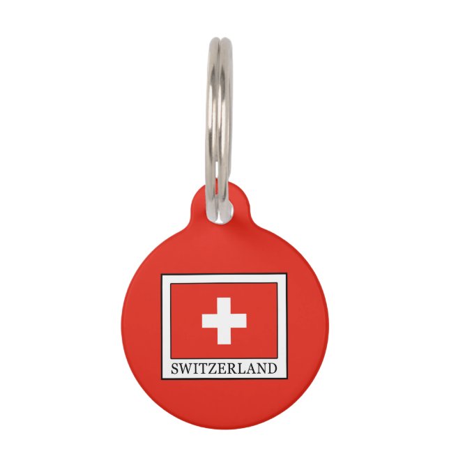 Placa Para Mascotas Suiza (Anverso)